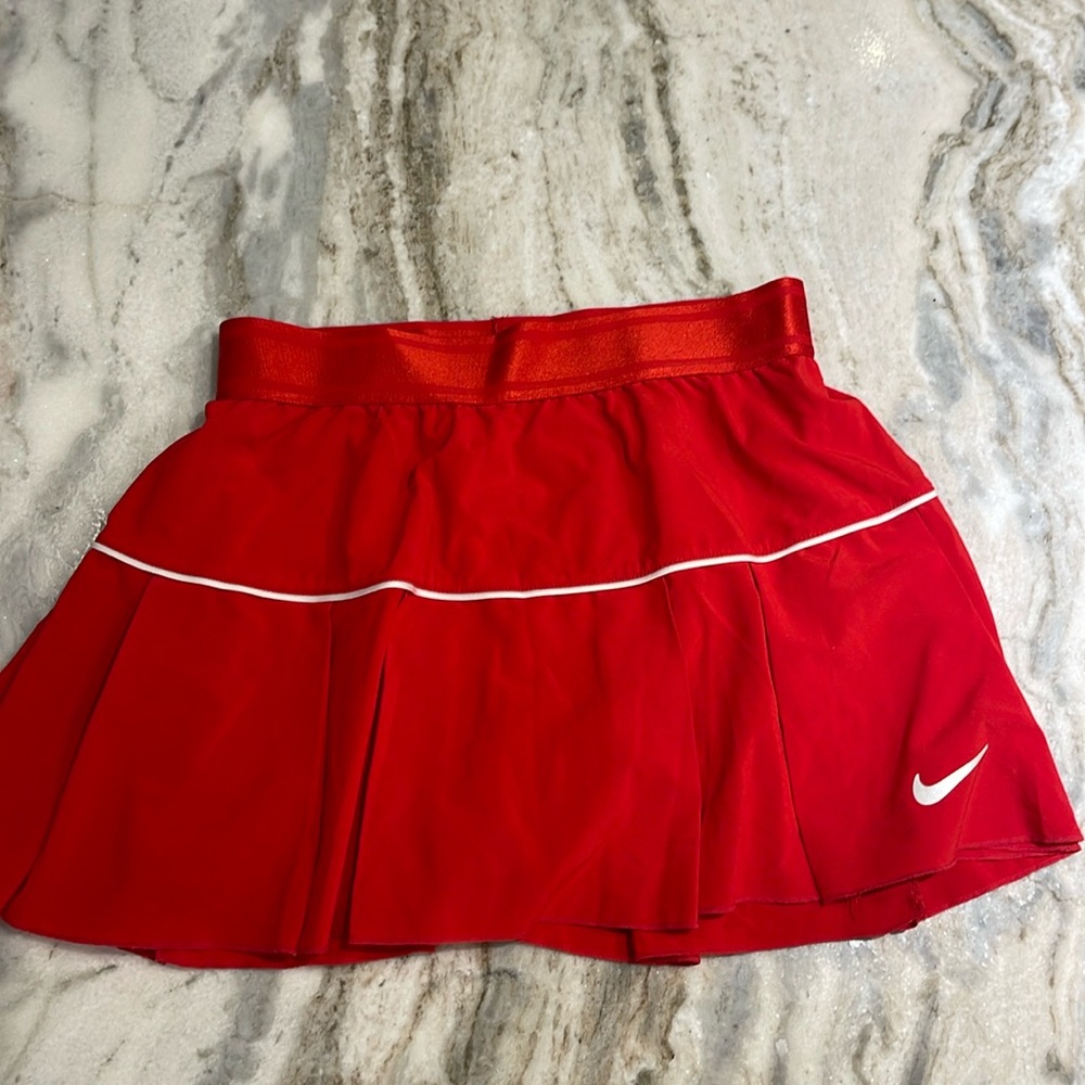 Women’s Red Nike Tennis Skirt